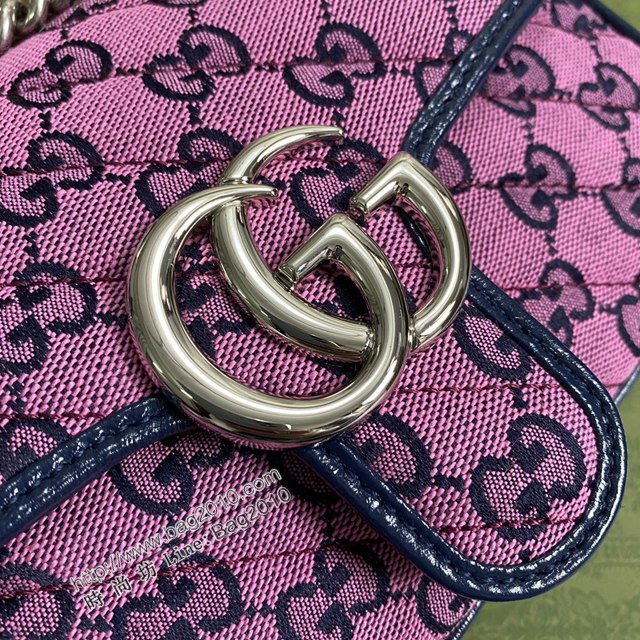 Gucci新款包包 古馳鏈條單肩斜挎包 Gucci全皮GG Marmont系列經典女包 446744  ydg3270